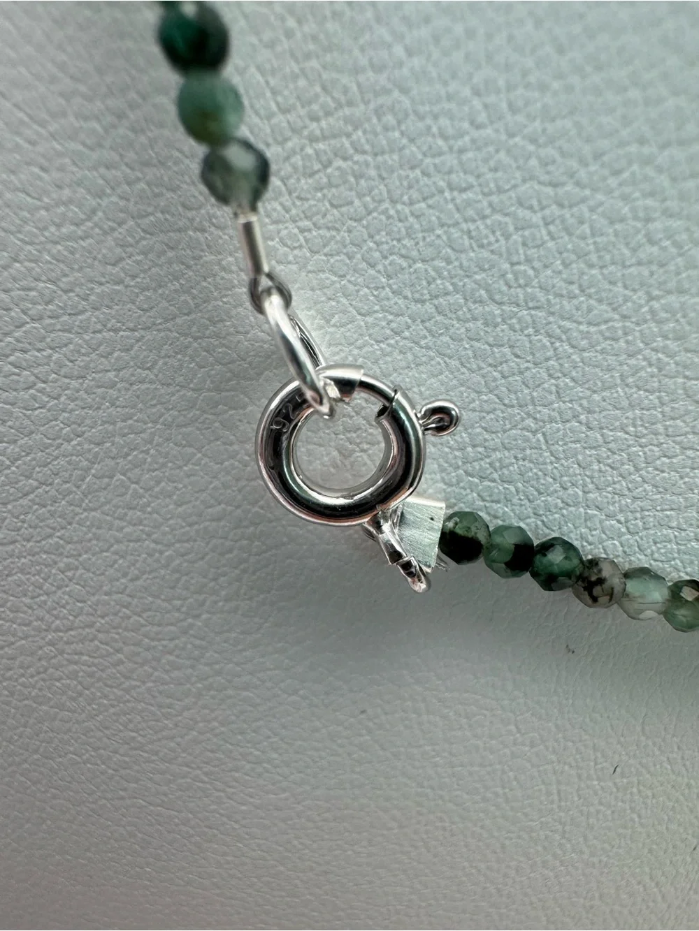 Emerald Gemstone Necklace (S925)